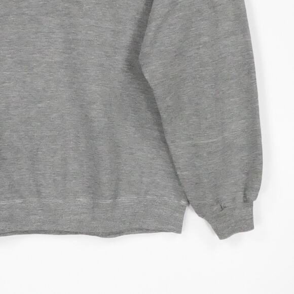 Vintage Jerzees Sweater Mens XL Gray Crewneck Pullover Made USA Raglan 80s 90s - Picture 10 of 15